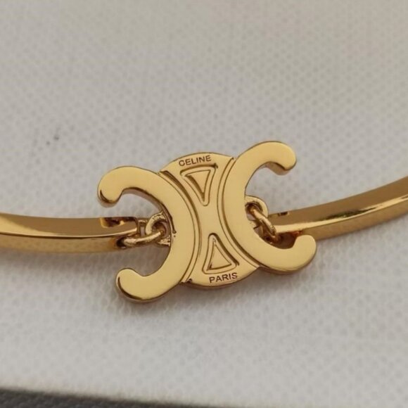 Celine Gold-Tone Modern Wrist Jewelry - Picture 5 of 6